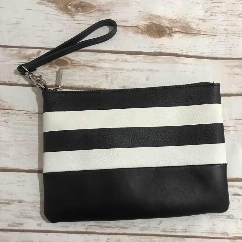 Danier Wristlet Stripe Clutch